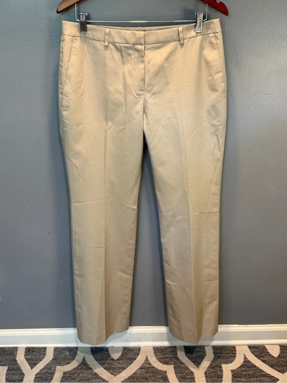 Brooks Brothers Khaki Straight-Leg Chinos in Light Tan Sz 10